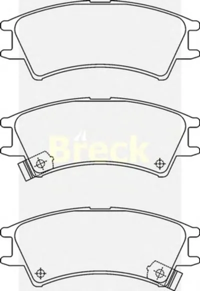 Комплект тормозных колодок, дисковый тормоз BRECK купить