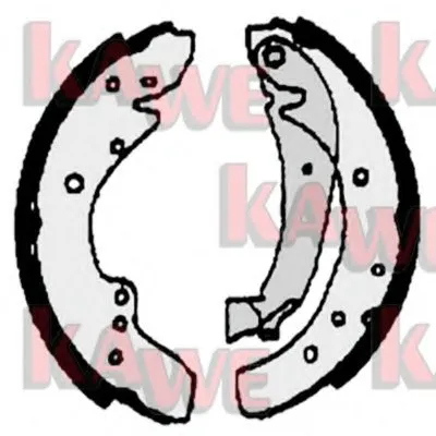 Комплект тормозных колодок KAWE купить
