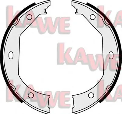Комплект тормозных колодок, стояночная тормозная система KAWE купить