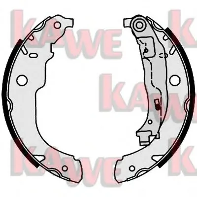 Комплект тормозных колодок KAWE купить