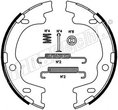 Комплект тормозных колодок, стояночная тормозная система fri.tech. купить