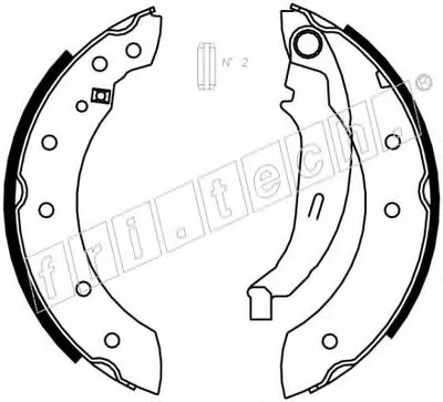Комплект тормозных колодок fri.tech. купить