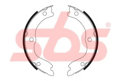 Комплект тормозных колодок, стояночная тормозная система sbs купить