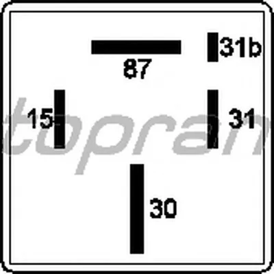 Реле, топливный насос TOPRAN купить