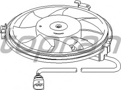 Вентилятор, охлаждение двигателя TOPRAN купить
