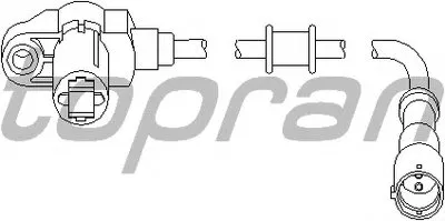 Датчик, частота вращения колеса TOPRAN купить