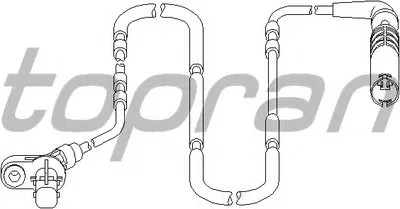 Датчик, частота вращения колеса TOPRAN купить