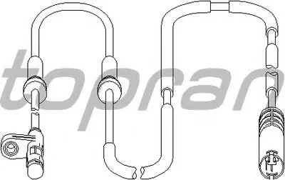 Датчик, частота вращения колеса TOPRAN купить