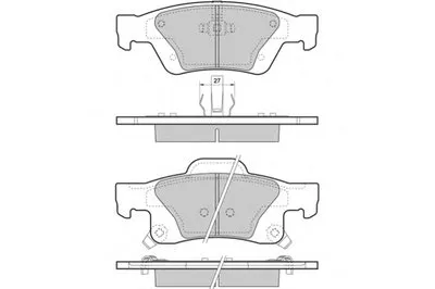 Комплект тормозных колодок, дисковый тормоз E.T.F. купить