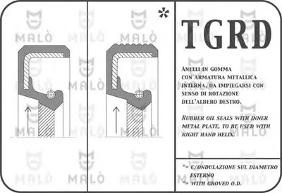 Уплотняющее кольцо, ступенчатая коробка передач MALÒ купить