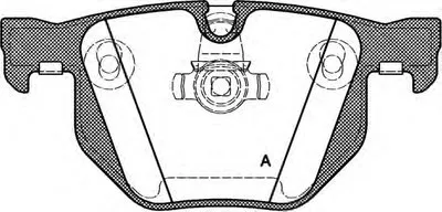 Комплект тормозных колодок, дисковый тормоз ADVANCE OPEN PARTS купить