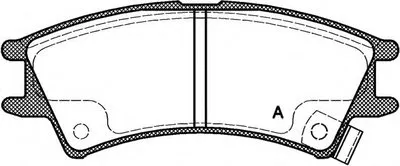 Комплект тормозных колодок, дисковый тормоз ADVANCE OPEN PARTS купить