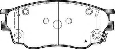 Комплект тормозных колодок, дисковый тормоз ADVANCE OPEN PARTS купить