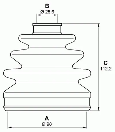 Комплект пылника, приводной вал SPIN OPEN PARTS купить