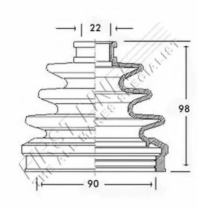 Пыльник, приводной вал FIRST LINE купить