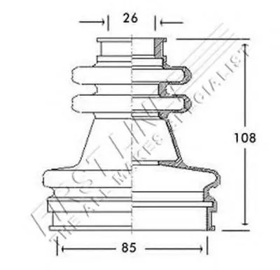 Пыльник, приводной вал FIRST LINE купить