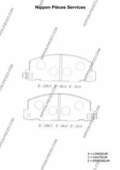 Комплект тормозных колодок, дисковый тормоз NPS купить