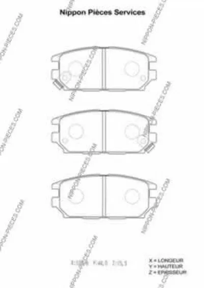 Комплект тормозных колодок, дисковый тормоз NPS купить