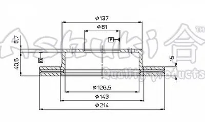 Тормозной диск ASHUKI купить
