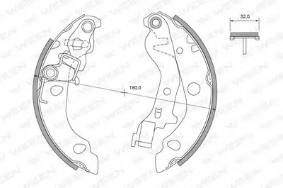 Комплект тормозных колодок WEEN купить
