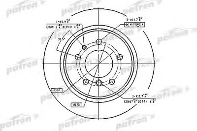 Тормозной диск PATRON купить