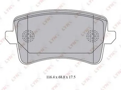 Комплект тормозных колодок, дисковый тормоз LYNXauto купить