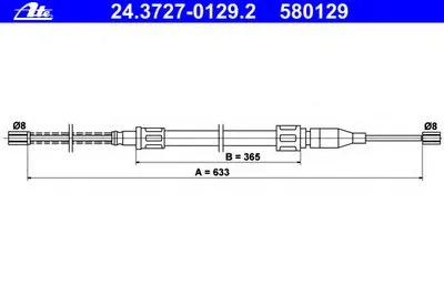Трос, стояночная тормозная система ATE купить