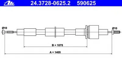 Тросик сцепления ATE купить