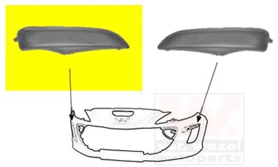Облицовка, бампер VAN WEZEL купить