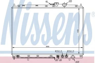 Радиатор, охлаждение двигателя NISSENS купить