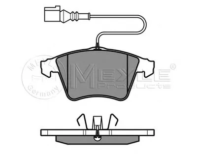 Комплект тормозных колодок, дисковый тормоз PLATINUM PAD MEYLE купить