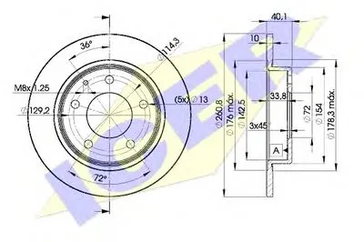 Тормозной диск ICER купить