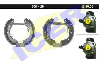 Комплект тормозных колодок ICER купить