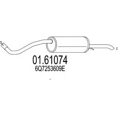 Глушитель выхлопных газов конечный MTS купить