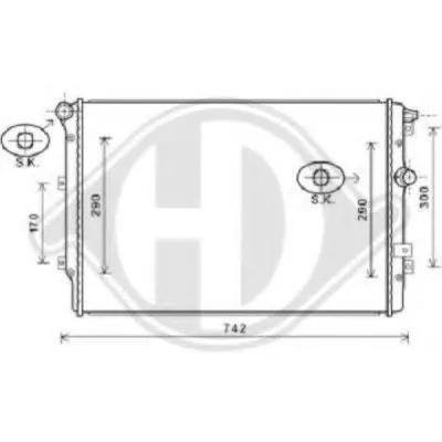 Радиатор, охлаждение двигателя DIEDERICHS купить