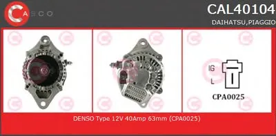 Генератор GENUINE SERIES CASCO купить