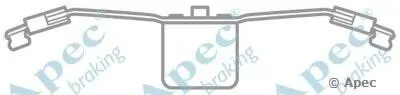 Комплектующие, тормозные колодки APEC braking купить