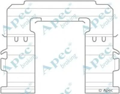 Комплектующие, тормозные колодки APEC braking купить