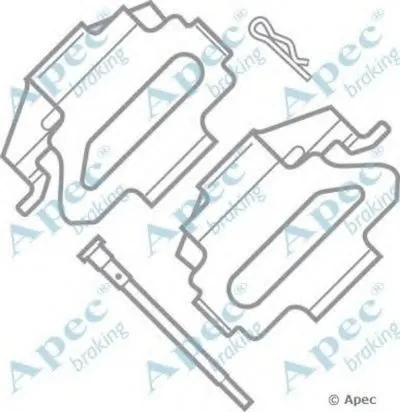 Комплектующие, тормозные колодки APEC braking купить