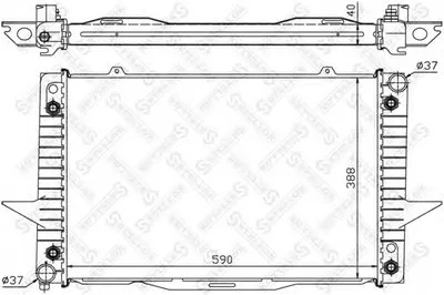 Радиатор, охлаждение двигателя STELLOX купить