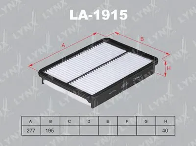 Воздушный фильтр LYNXauto купить