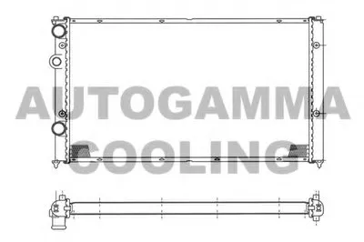 Радиатор, охлаждение двигателя AUTOGAMMA купить