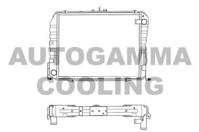 Радиатор, охлаждение двигателя AUTOGAMMA купить