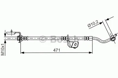 Тормозной шланг BOSCH купить