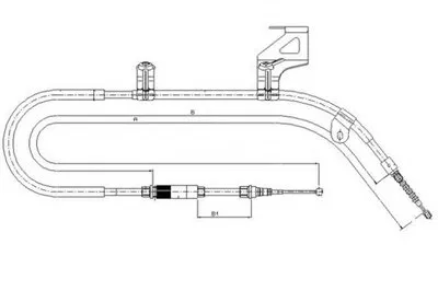 Трос, стояночная тормозная система TEXTAR купить