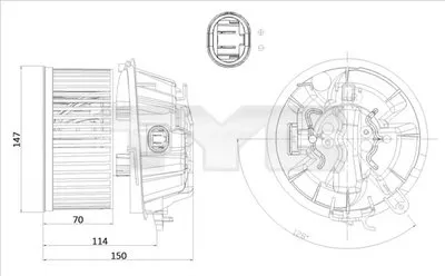 Вентиляция салона TYC купить
