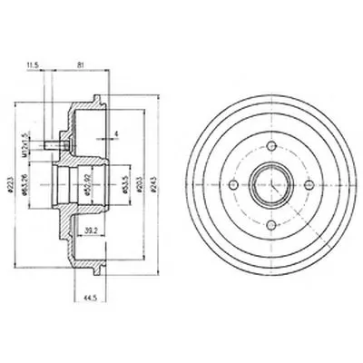 Тормозной барабан DELPHI купить