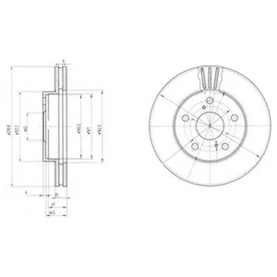 Тормозной диск DELPHI купить