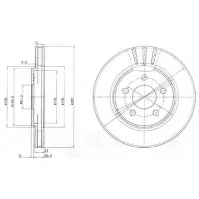 Тормозной диск DELPHI купить