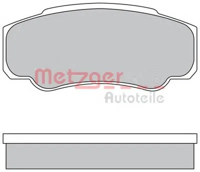 Комплект тормозных колодок, дисковый тормоз METZGER купить